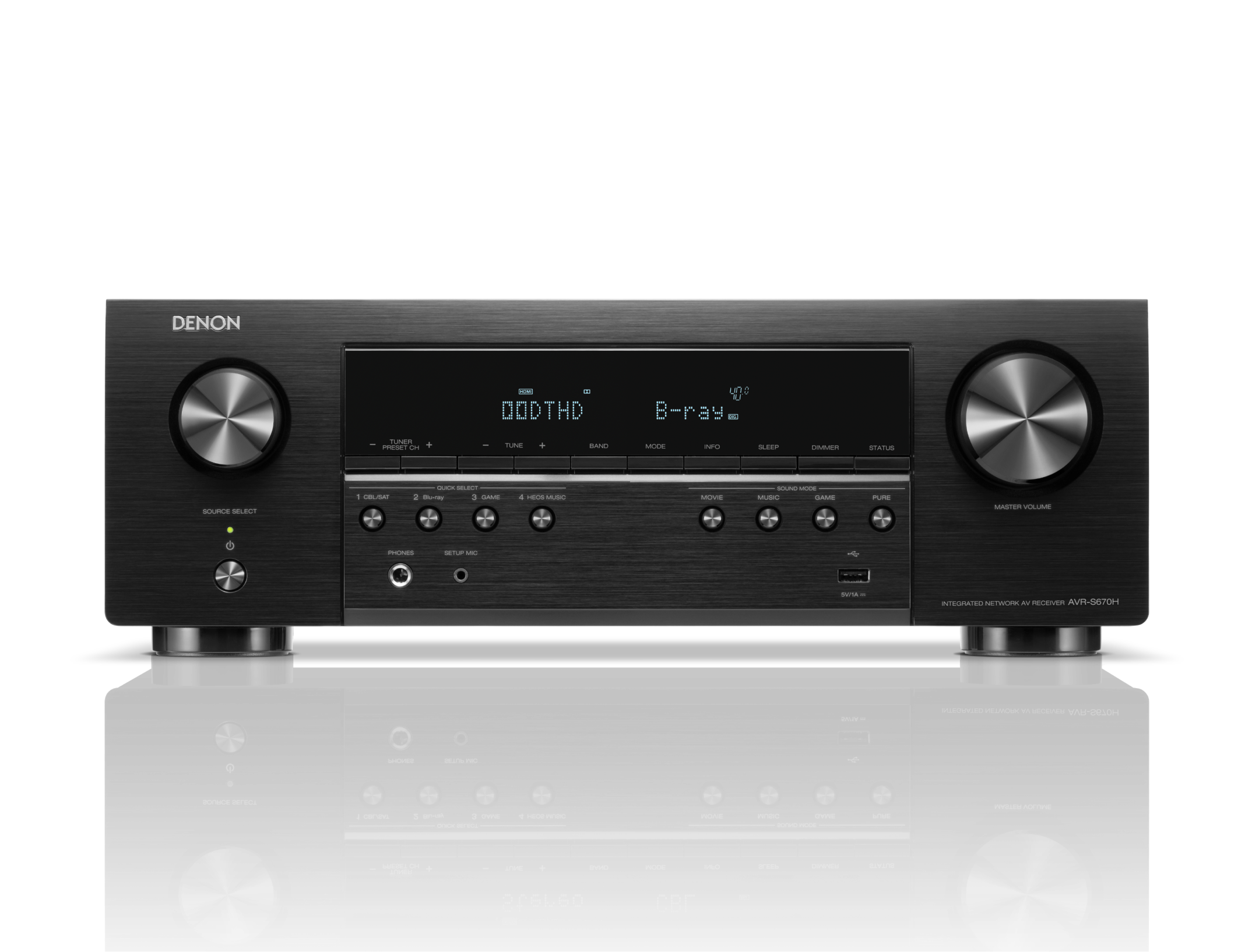 AVR-S670H 5.2 Ch. AV Receiver Powered by HEOS™
